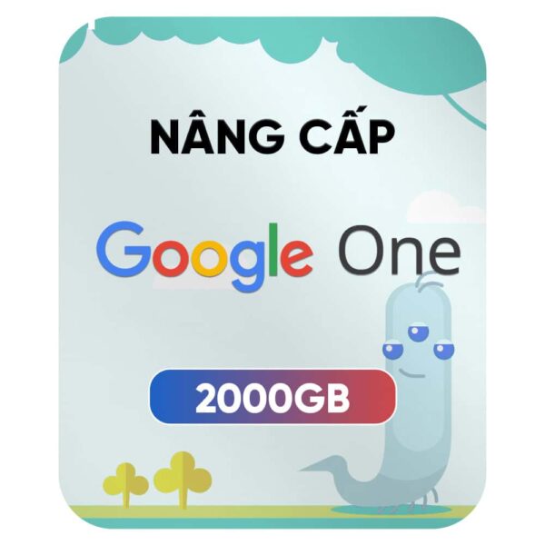 nâng cấp google one 2tb